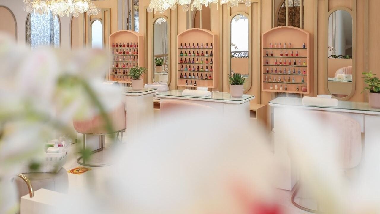 Nail bar interior at Alma Beauty Center